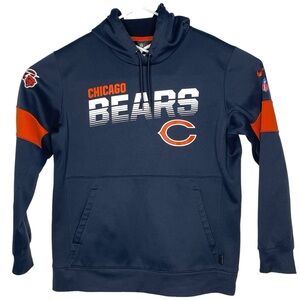Nike Chicago Bears Hoodie Hooded Sweatshirt Mens Size L 100 Anniversary On-Field